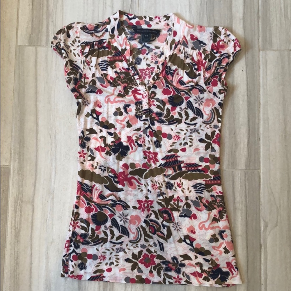 French Connection floral blouse
